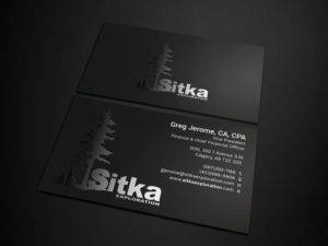 Business Card Design by Tripti Ranjan Gain for Wine Club - Sitka Exploration Ltd. | Design: #20348669