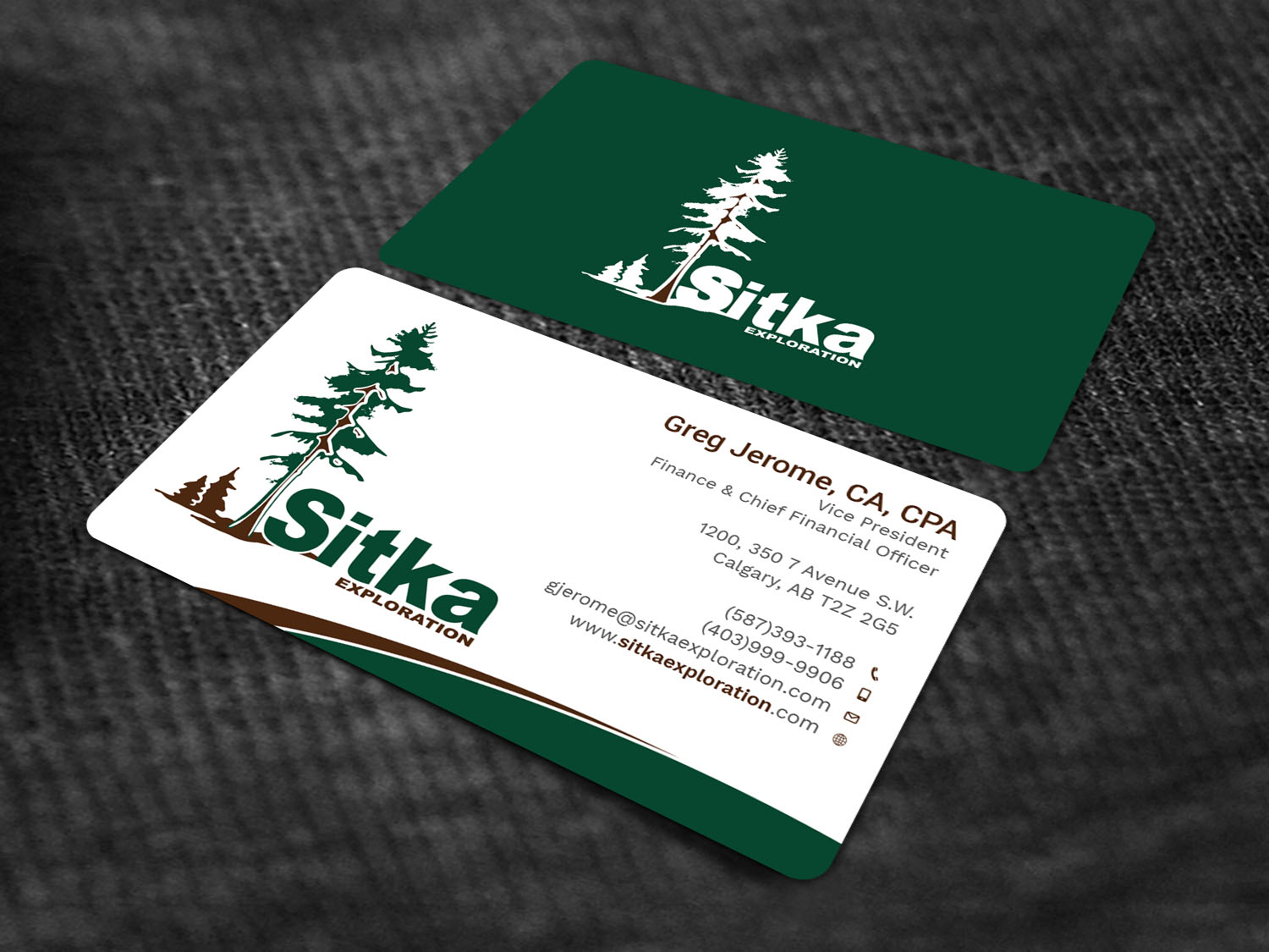 Diseño de Tarjeta de Presentación por Tripti Ranjan Gain para Wine Club - Sitka Exploration Ltd. | Diseño #20348702