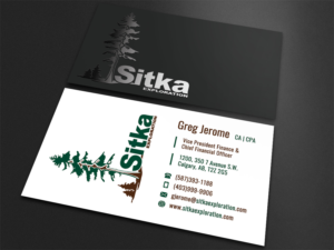 Business Card Design by Moumita_ for Wine Club - Sitka Exploration Ltd. | Design: #20382594