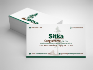 Business Card Design by Moumita_ for Wine Club - Sitka Exploration Ltd. | Design: #20383050