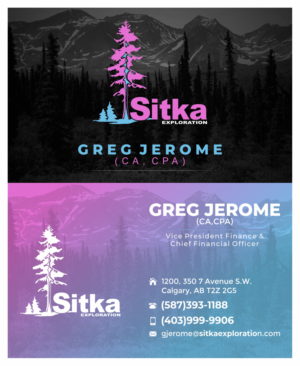 Visitenkarten-Design von Vijay 19 für Wine Club - Sitka Exploration Ltd. | Design: #20349232