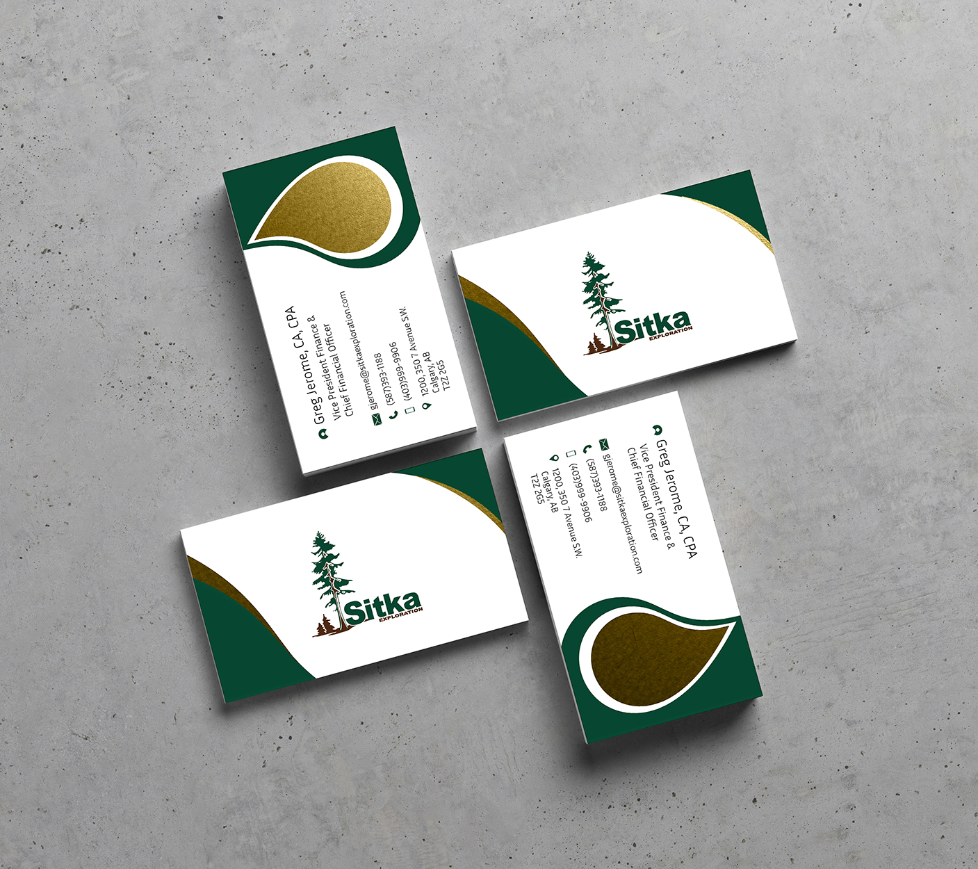 Visitenkarten-Design von Inaaina für Wine Club - Sitka Exploration Ltd. | Design #20373337