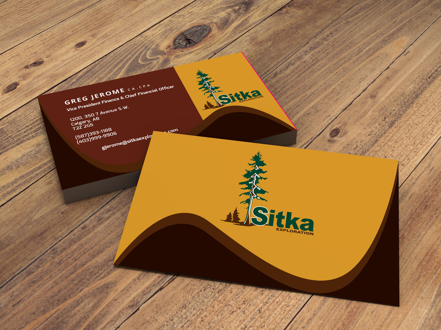 Diseño de Tarjeta de Presentación por Pictache para Wine Club - Sitka Exploration Ltd. | Diseño #20369710