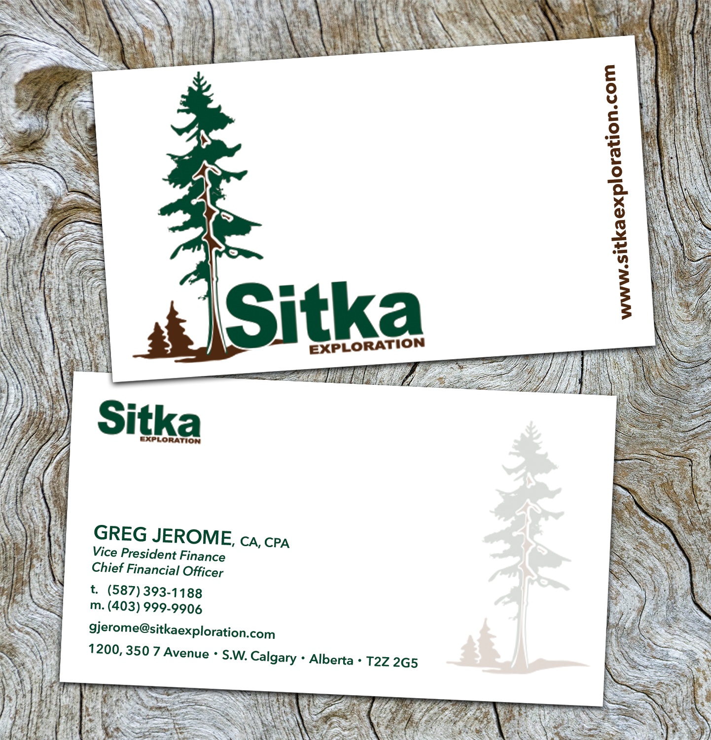 Visitenkarten-Design von AliceForsyth für Wine Club - Sitka Exploration Ltd. | Design #20355139