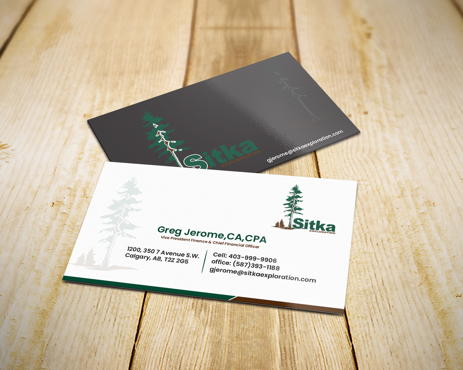 Business Card Design by yeasin arafat 2 for Wine Club - Sitka Exploration Ltd. | Design #20369908