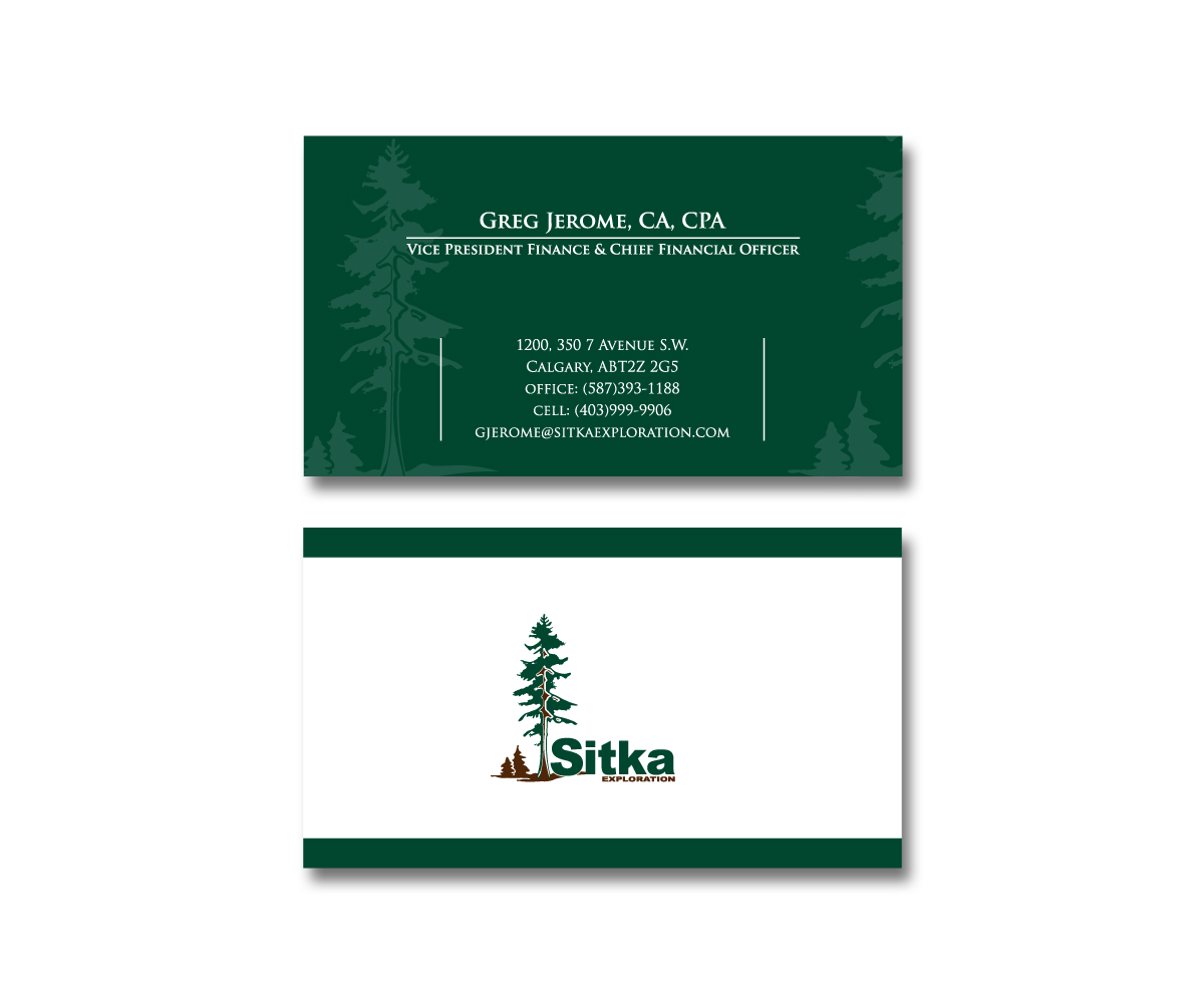 Visitenkarten-Design von HELLOCRUNK für Wine Club - Sitka Exploration Ltd. | Design #20396943