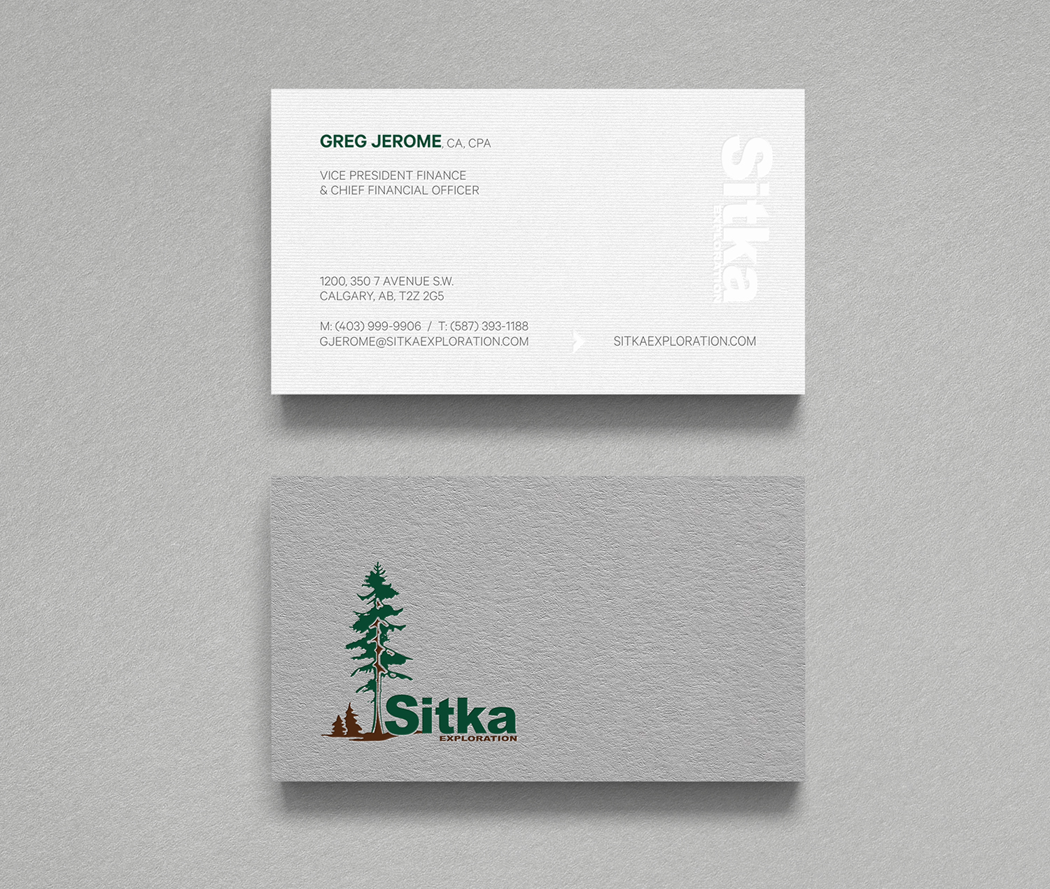 Design de Carte de Visite par logodentity pour Wine Club - Sitka Exploration Ltd. | Design #20346994