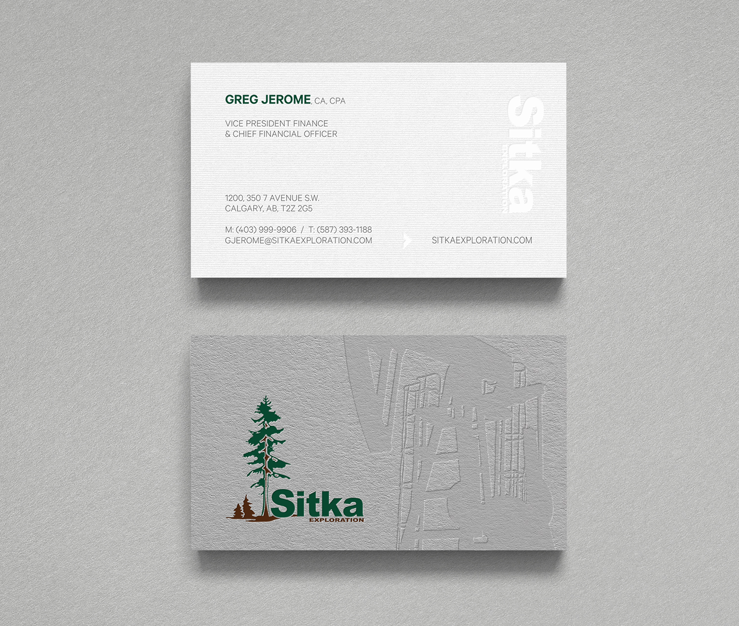 Design de Carte de Visite par logodentity pour Wine Club - Sitka Exploration Ltd. | Design #20347193
