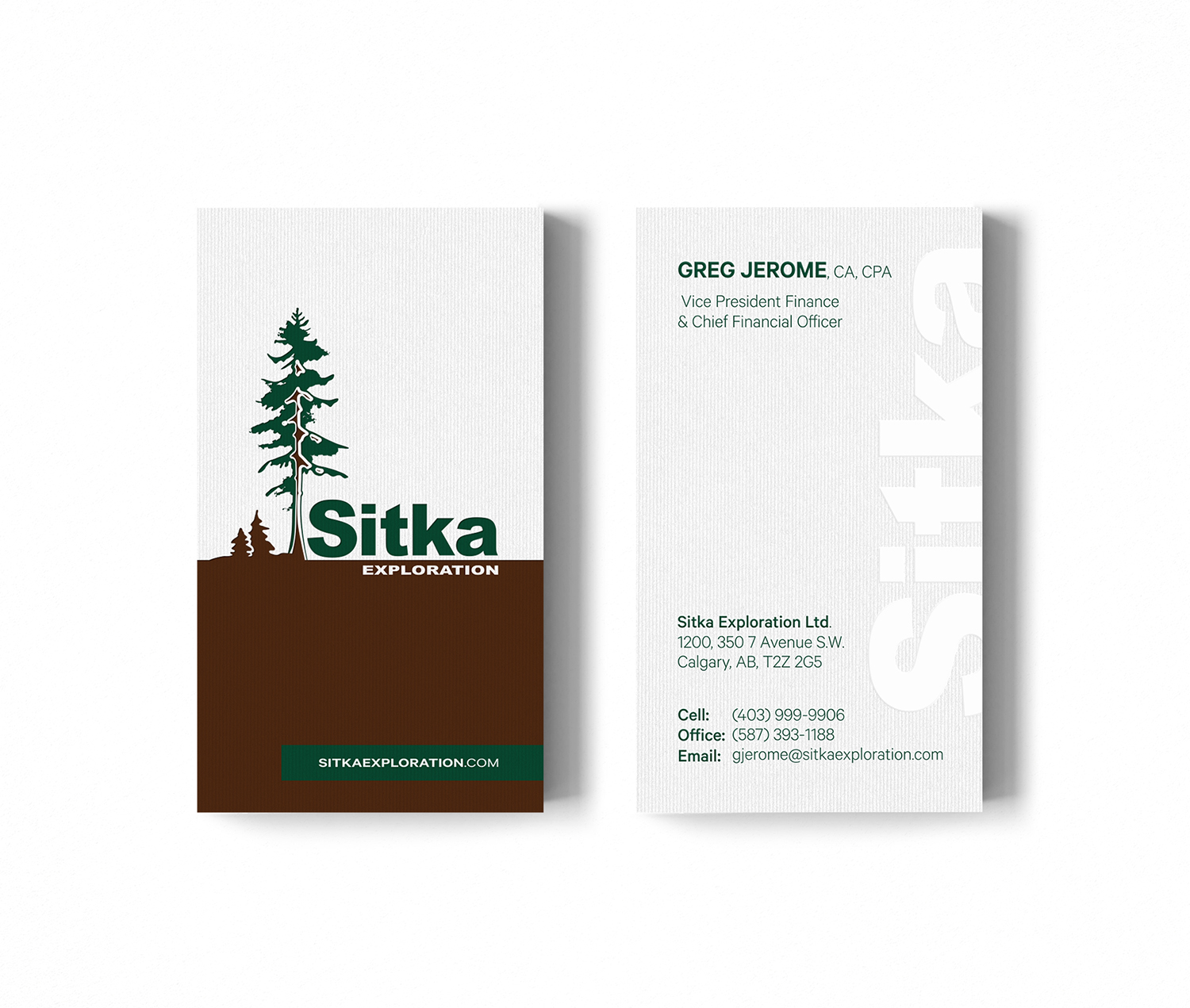 Design de Carte de Visite par logodentity pour Wine Club - Sitka Exploration Ltd. | Design #20355229