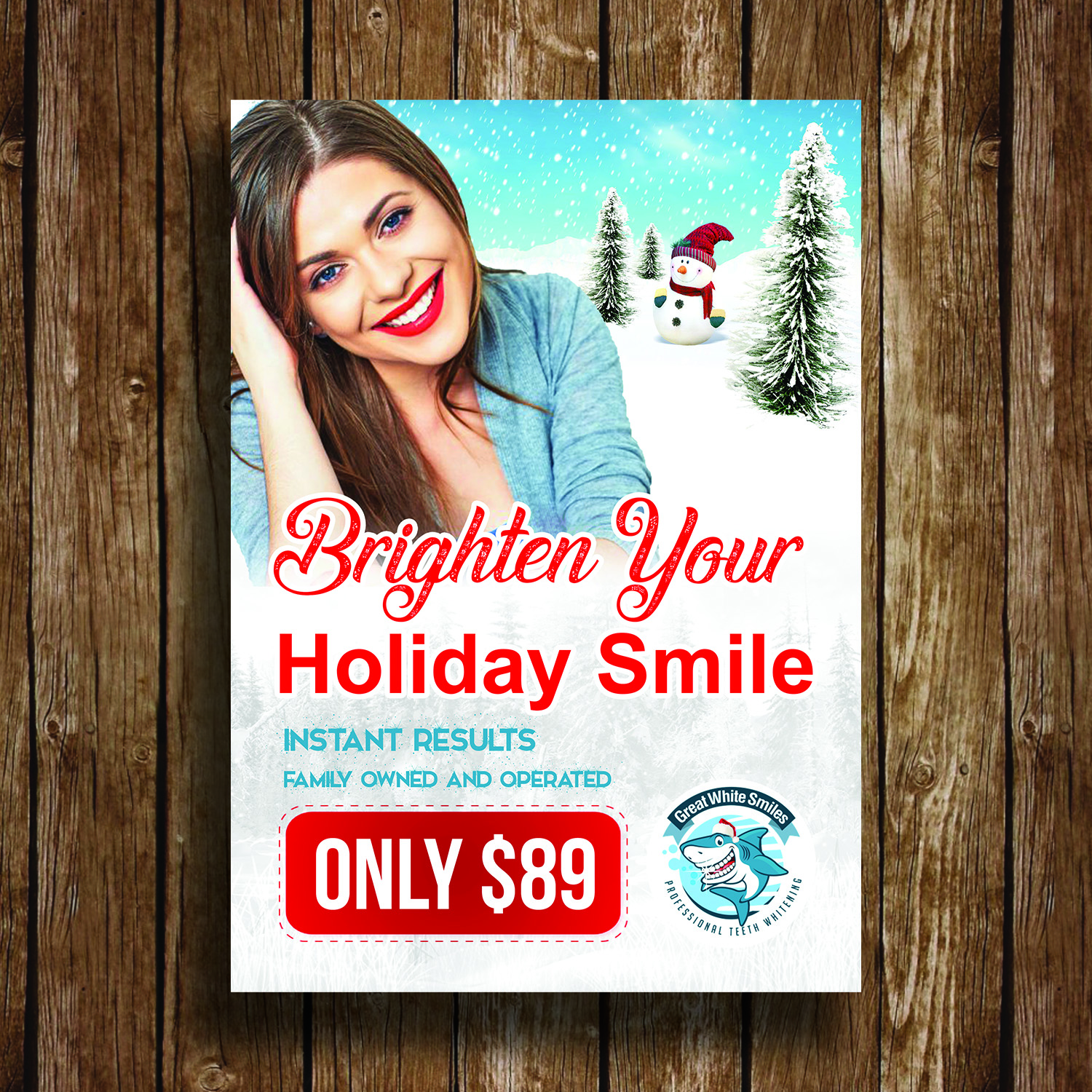 Poster Design by debdesign for Great White Smiles  | Design #20356506