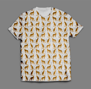 Allover print with leopard for T-shirt  | T-Shirt-Design von SAI DESIGNS