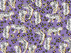 Allover print with leopard for T-shirt  | Diseño de Camiseta por Whitebread