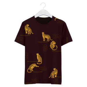 Allover print with leopard for T-shirt  | Diseño de Camiseta por typeo1978