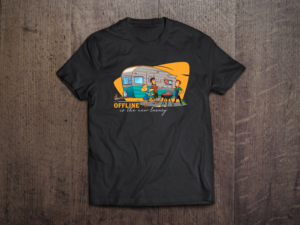 T-shirt design for Camping Lovers | Design de T-shirt par Pinky 