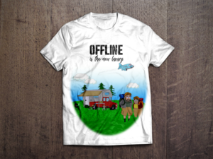 T-shirt design for Camping Lovers | Design de T-shirt par Wenfeii
