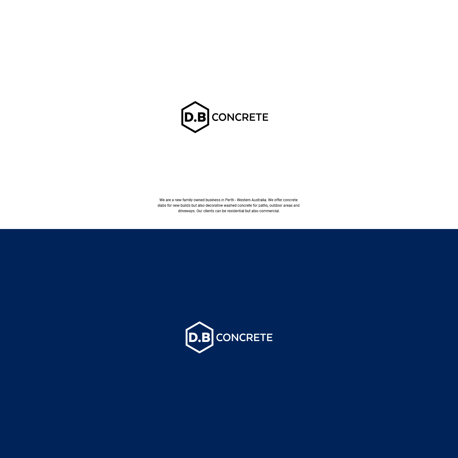 Logo Design by Felipe Moura for D.B Concrete | Design #20373361