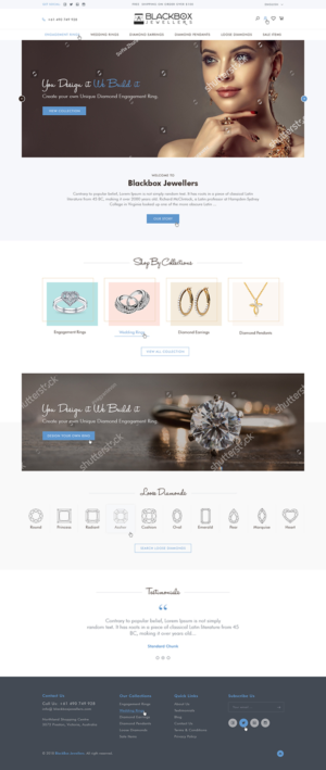 A WEBSITE FOR A JEWELLERY RETAIL STORE WITH A SHOPPING CART, AND ABILITY TO ORDER ONLINE. | Web Design by Ved Web Services