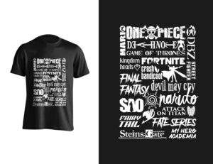 Gaming T-shirt or Anime | Diseño de Camiseta por pecgi