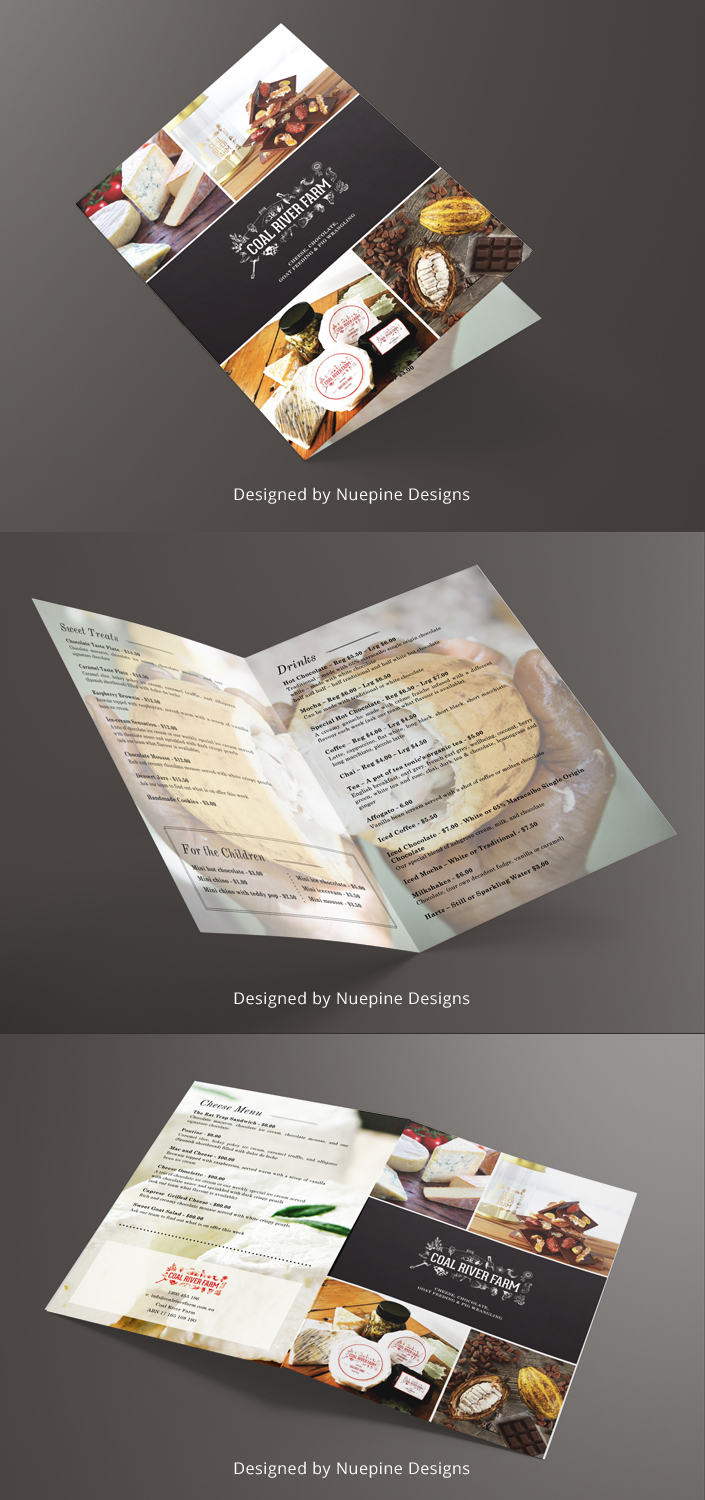 Menu Design by Nuepine Designs for this project | Design #20370455
