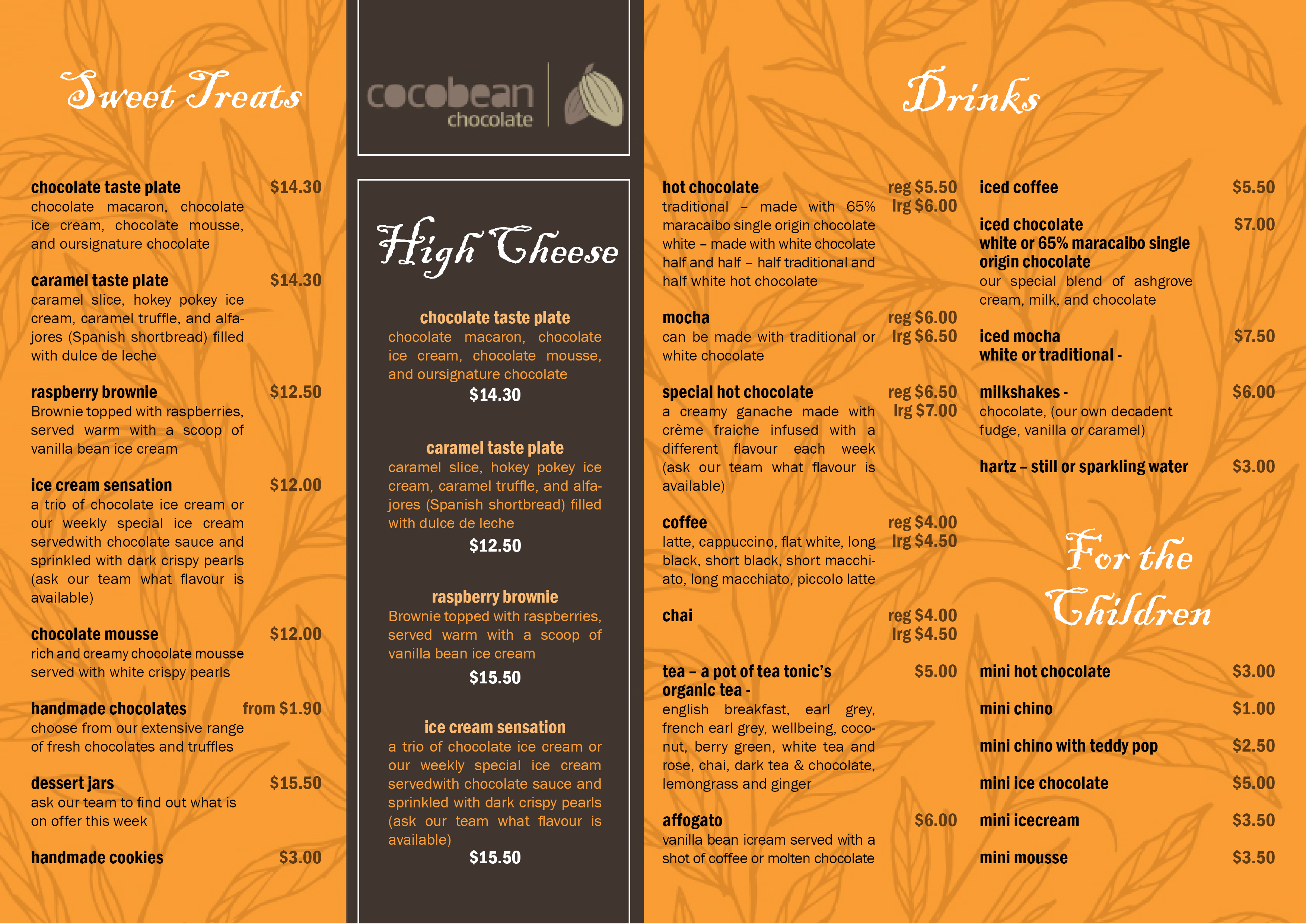 Menu Design by Andrea Hoffman 3 for this project | Design #20362110