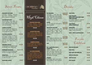 Menu Design by Andrea Hoffman 3 for this project | Design: #20362111