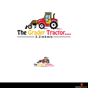 The Grader Tractor.... 2.2mkm/hr  | Logo-Design von Graphic Bricks