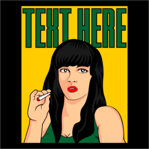 Cartoon marijuana strain name designs | T-shirt Design by Arif Luqman a.k.a Maman