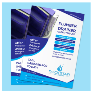 Flyer Design by ColorDrops for Rockstar plumbing | Design: #20358980