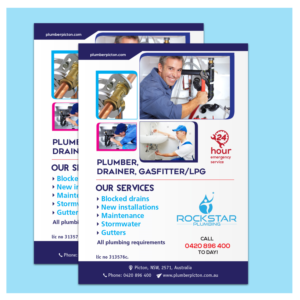 Flyer Design by ColorDrops for Rockstar plumbing | Design: #20361135
