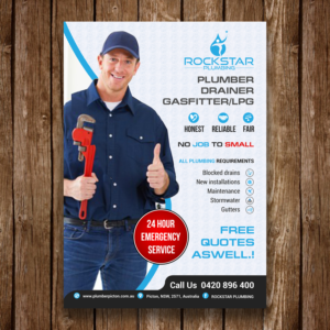 Flyer Design by debdesign for Rockstar plumbing | Design: #20360479