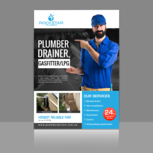 Flyer Design by debdesign for Rockstar plumbing | Design: #20361048