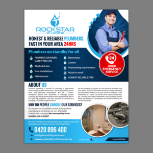 ROCKSTAR PLUMBING | Design de Flyer par aspiremedia