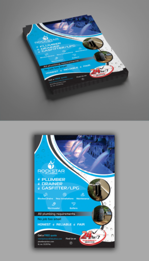 Flyer Design by ecorokerz for Rockstar plumbing | Design #20360333