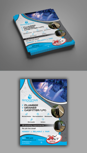 Flyer Design by ecorokerz for Rockstar plumbing | Design: #20360474