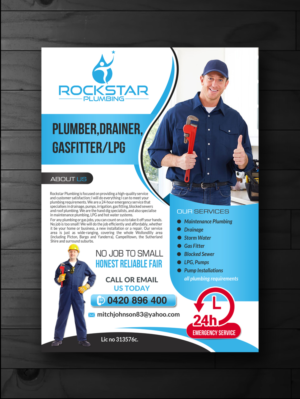ROCKSTAR PLUMBING | Design de Flyer par innovative earth