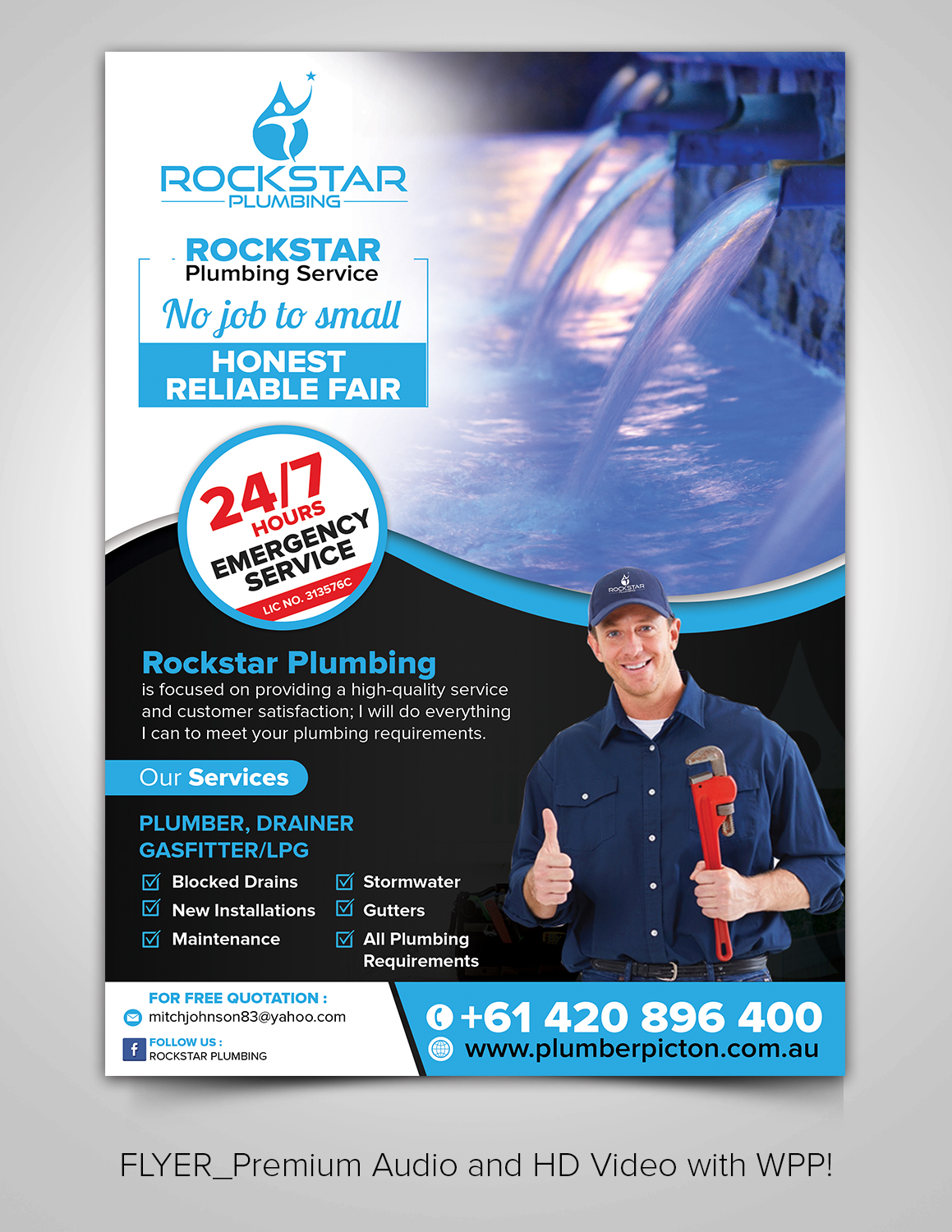 Flyer Design by ARTOGRAPHY for Rockstar plumbing | Design #20363167