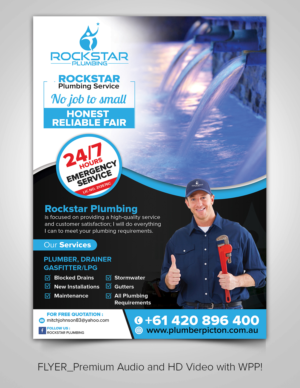 ROCKSTAR PLUMBING | Design de Flyer par ARTOGRAPHY