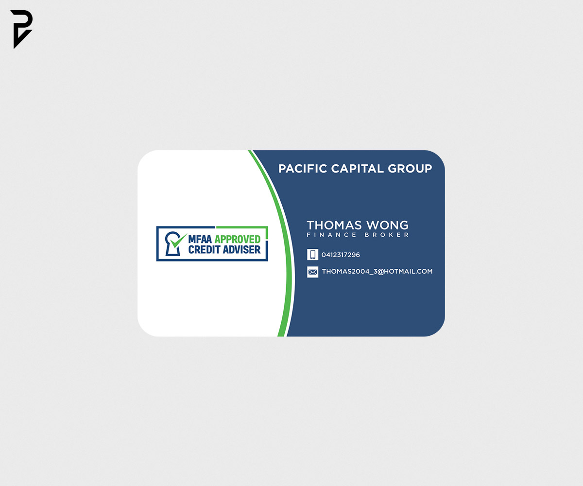 Design de Carte de Visite par poisonvectors pour PACIFIC CAPITAL GROUP | Design #20382676