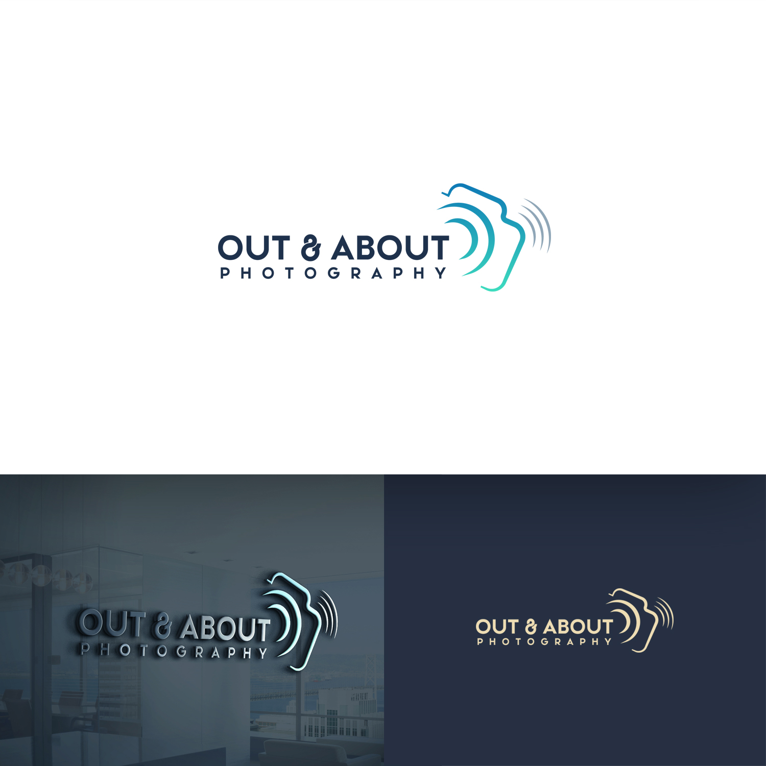 Logo Design by M6G for out & About Photography | Design #20430304
