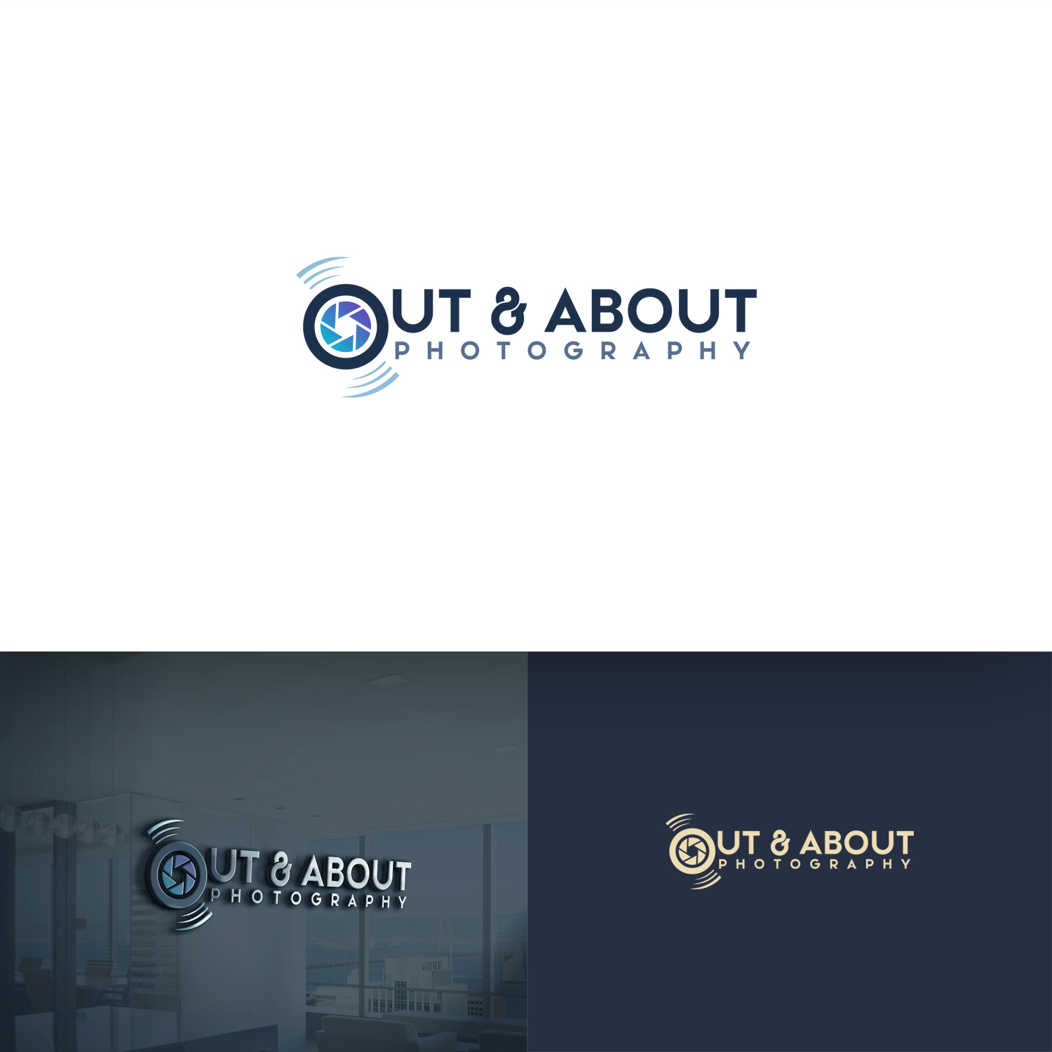 Logo Design by M6G for out & About Photography | Design #20430314