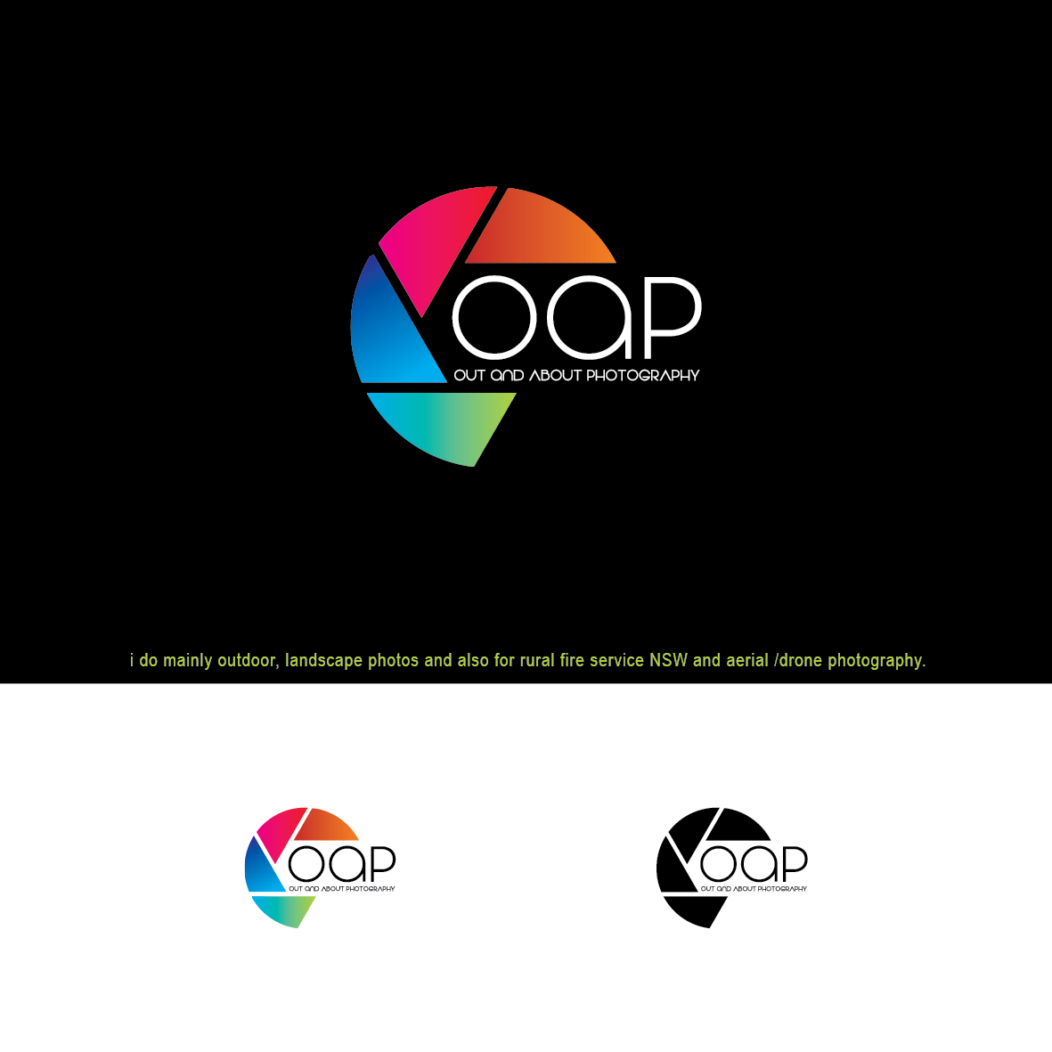 Logo Design by Mungbejotok for out & About Photography | Design #20444339