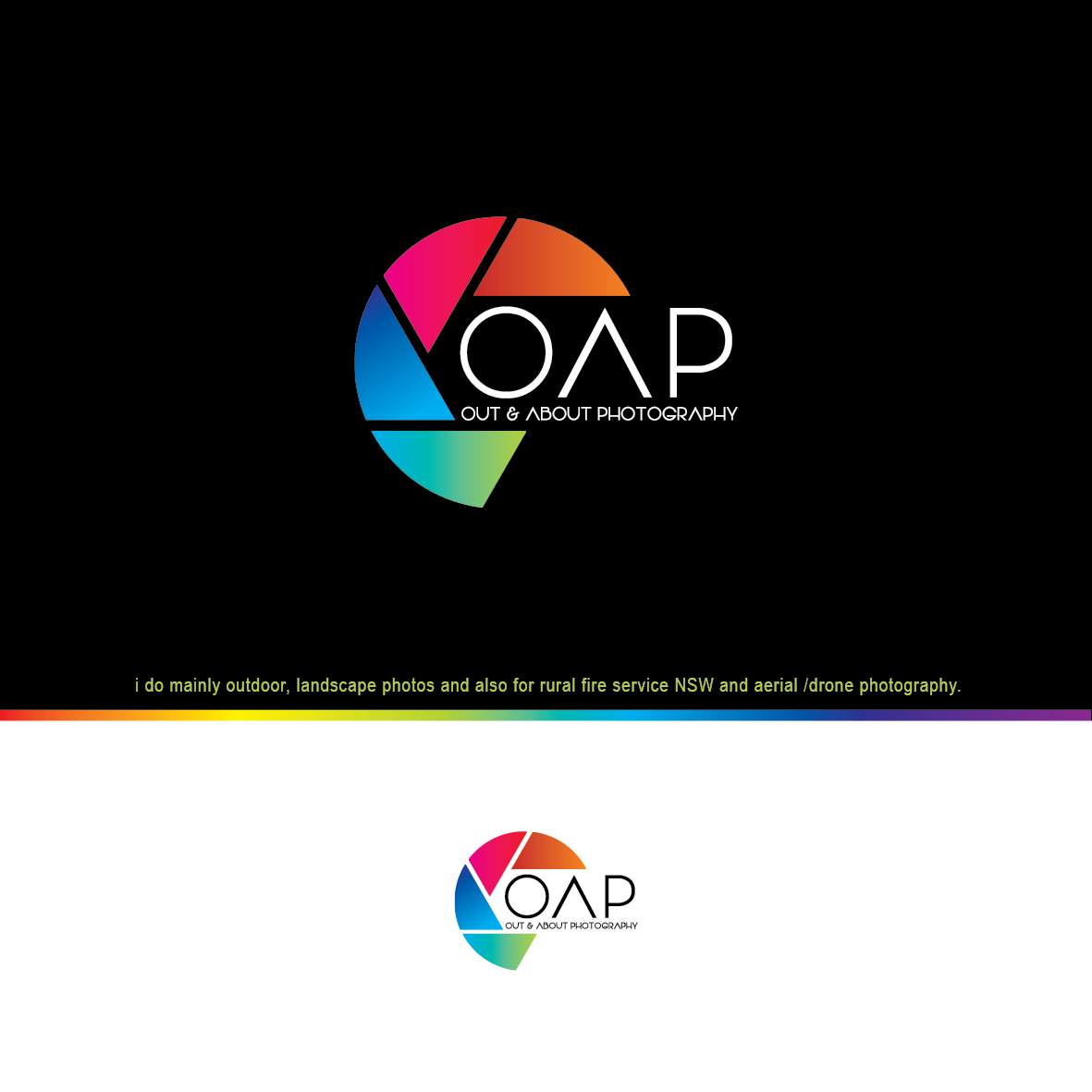 Logo Design by Mungbejotok for out & About Photography | Design #20453880