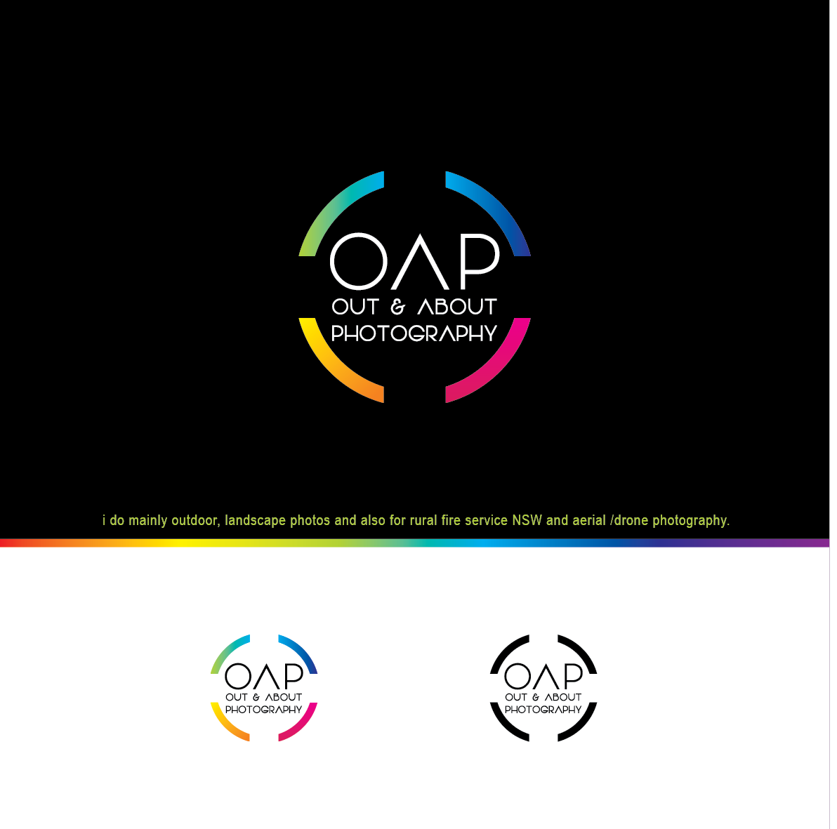 Logo Design by Mungbejotok for out & About Photography | Design #20638207