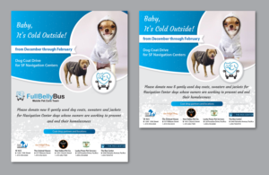 Dog Coat Drive for San Francisco Homeless Pets | Flyer Design by alex989