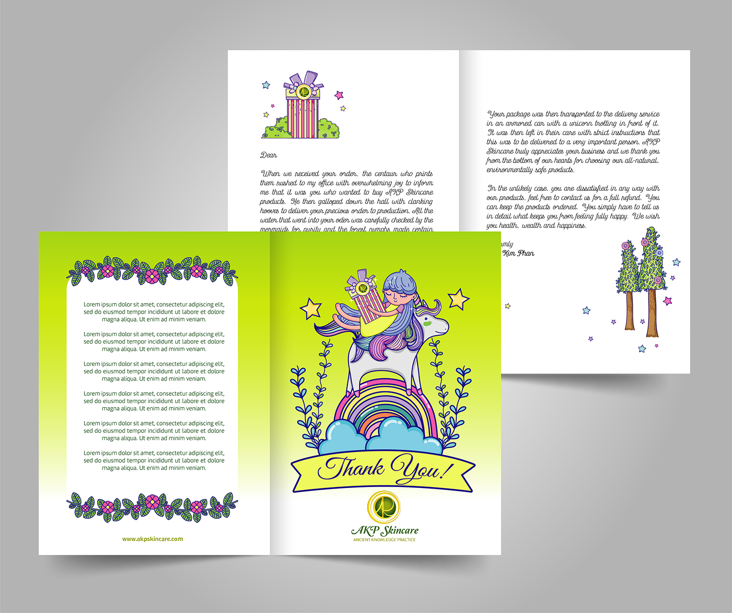 Stationery Design by Pinky  for AKP SKINCARE, LLC. | Design: #20405907