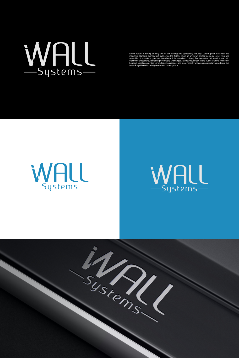 Design de Logo par art23 pour iWALL Systems | Design #20426192