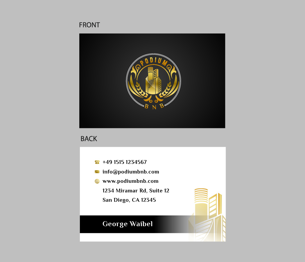 Logo Design by creative.bugs for Podium BNB | Design #20435136