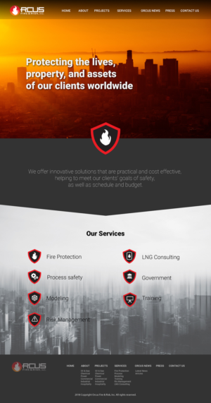 Orcus Fire & Risk, Inc. Website | Web Design by GM