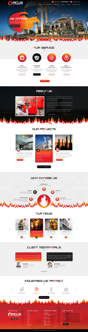 Orcus Fire & Risk, Inc. Website | Web Design by Reimagine
