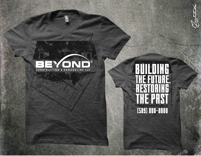 Diseño de Camiseta por Taho Design para Beyond Construction & Remodeling LLC | Diseño #20416685